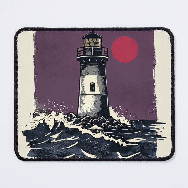 Item preview, Lighthouse Rough Sea designed and sold by JacobDownUP.