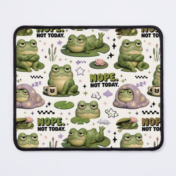 Item preview, Nope Not Today – Funny Grumpy Frog Design designed and sold by mo-carnival.