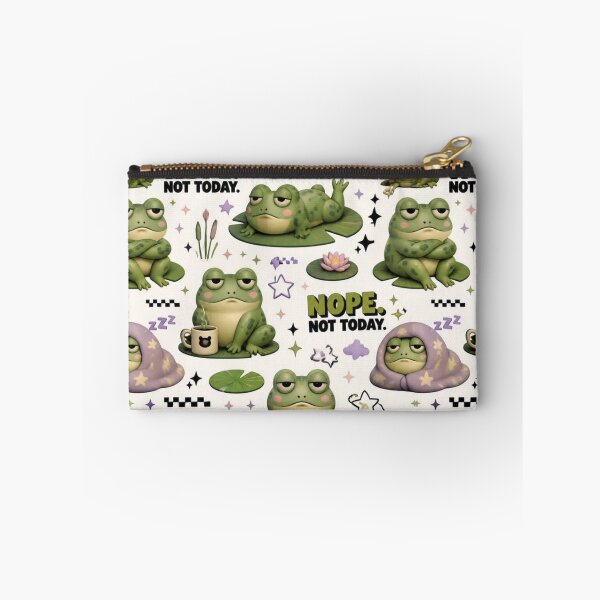 Item preview, Nope Not Today – Funny Grumpy Frog Design designed and sold by mo-carnival.