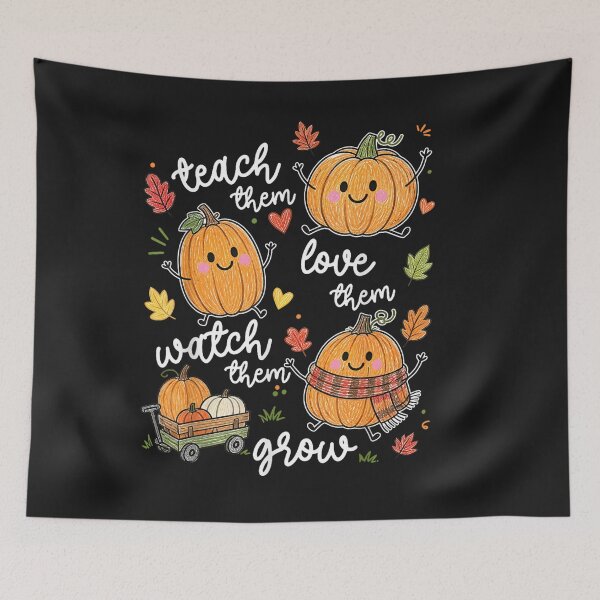 Item preview, Teach Them Love Them Watch Them Grow Pumpkin Fall Teacher designed and sold by FalliesBlink.