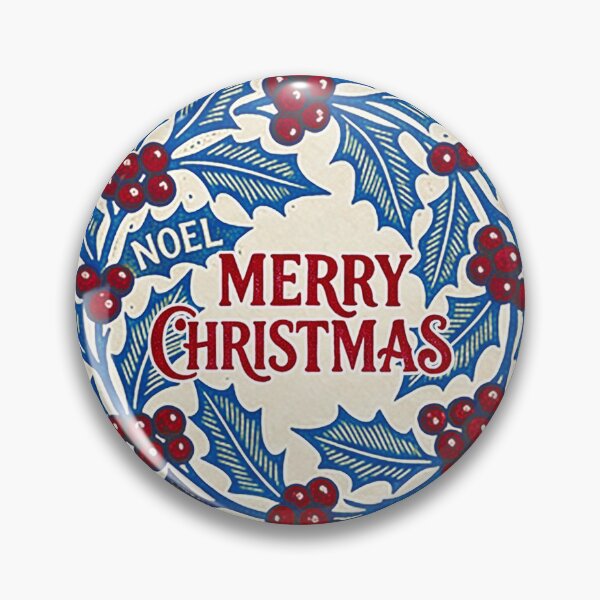 Item preview,  Merry Christmas Vintage blue green  designed and sold by BessoChicca.