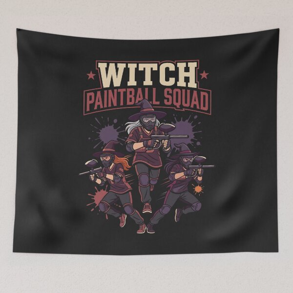 Item preview, Witch Paintball Squad Halloween Team Sports designed and sold by SplashTastic.