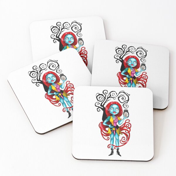 Item preview, Sally from Nightmare Before Christmas as a Bratz Doll traditional tattoo style Sticker designed and sold by SpookyTatBabe.