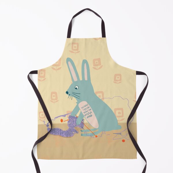 Item preview, Frustrated Knitting Bunny designed and sold by Eleanore Ditchburn.