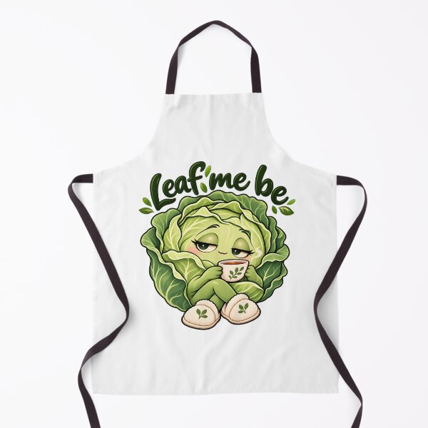 Item preview, Leaf Me Be - Cozy Cabbage Tea Pun designed and sold by Digipeel.