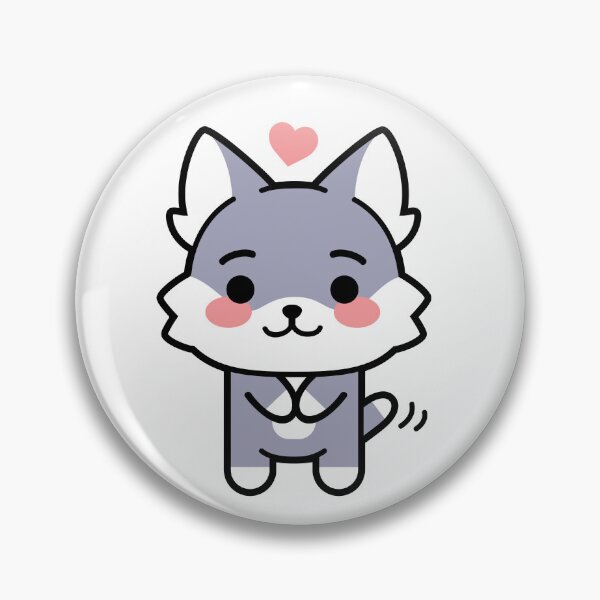 Item preview, Cute happy wolfie designed and sold by TheHugWolf.