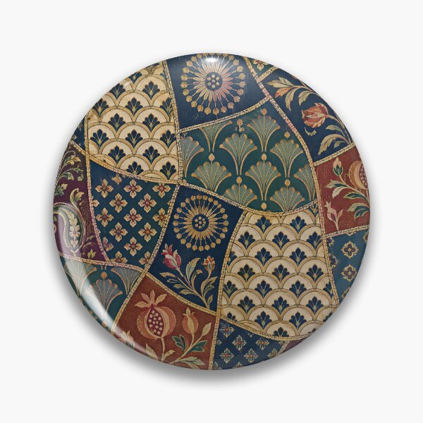 Item preview, Vintage Persian Patchwork: Elegant Bohemian Floral Tapestry designed and sold by Discount code.