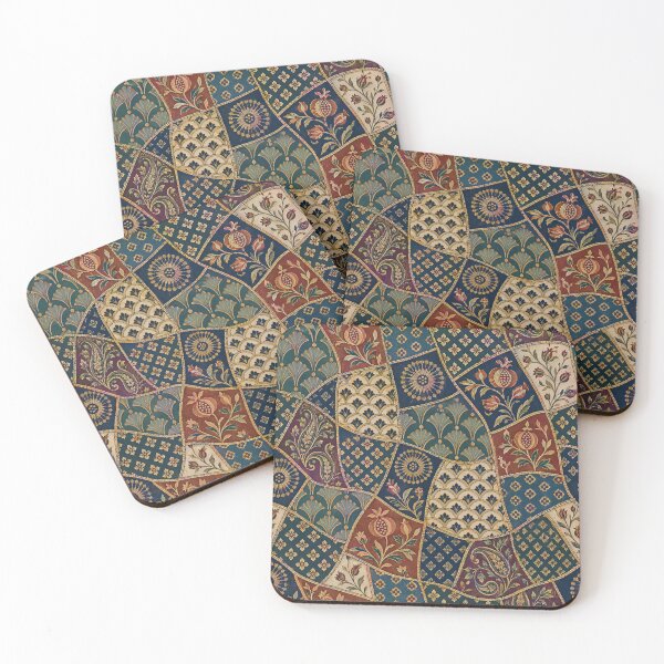 Item preview, Vintage Persian Patchwork: Elegant Bohemian Floral Tapestry designed and sold by Discount code.