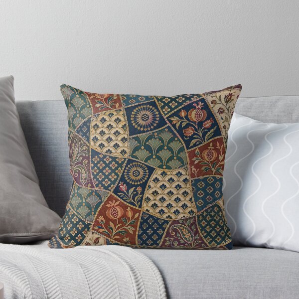 Item preview, Vintage Persian Patchwork: Elegant Bohemian Floral Tapestry designed and sold by Discount code.