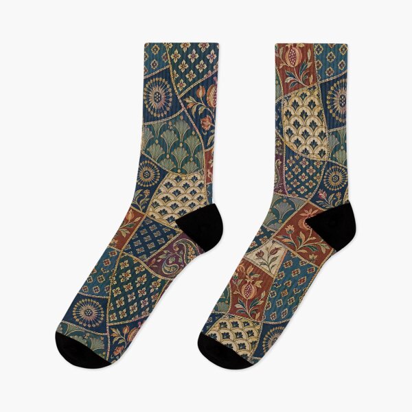 Item preview, Vintage Persian Patchwork: Elegant Bohemian Floral Tapestry designed and sold by Discount code.
