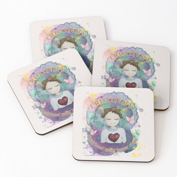 Item preview, "Befriend Your Inner Child" Creativity Cute Illustration Art designed and sold by Liberarteprint.