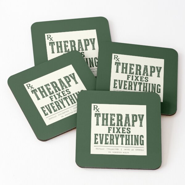 Item preview, Therapy Fixes Everything Prescription Vintage Design designed and sold by fadilow.