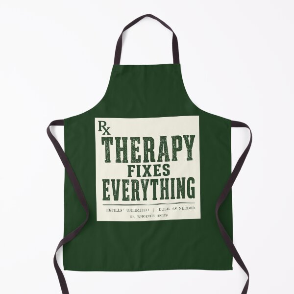 Item preview, Therapy Fixes Everything Prescription Vintage Design designed and sold by fadilow.