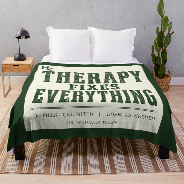 Item preview, Therapy Fixes Everything Prescription Vintage Design designed and sold by fadilow.