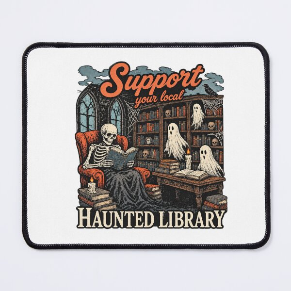 Item preview, Support Your Local Haunted Library  designed and sold by MiteKangerin.