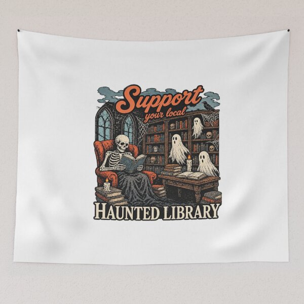 Item preview, Support Your Local Haunted Library  designed and sold by MiteKangerin.
