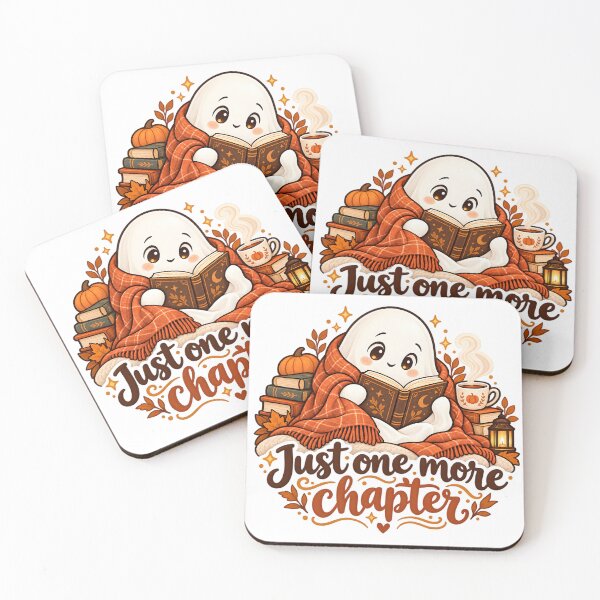Item preview, Just One More Chapter - Cozy Reading Ghost designed and sold by Digipeel.