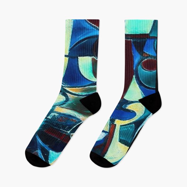 Artikelvorschau, Blaue geometrische Träume entworfen und verkauft von CyndiEpps.