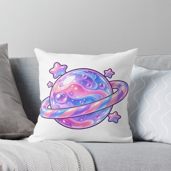 Item preview, Pastel Jelly Planet - Pink Purple and Blue Space Art designed and sold by Digipeel.