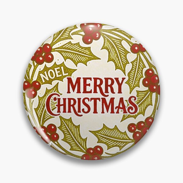 Item preview, Merry Christmas Vintage gold red designed and sold by BessoChicca.