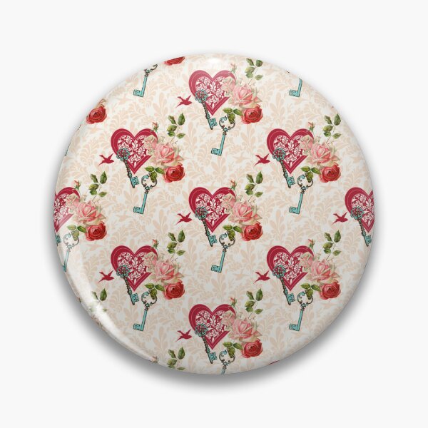 Artikelvorschau, Valentine Heart Keys and Flower Bouquet on Yellow Background entworfen und verkauft von FuzionRaptor.