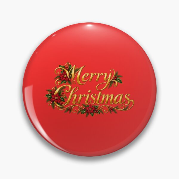 Item preview, Golden Merry Christmas with Poinsettias and Holly designed and sold by Kimberly Palmer.