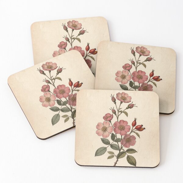 Item preview, Vintage Wild Rose Botanical Illustration – Rosa Canina Antique Floral Art designed and sold by Darlin8888.