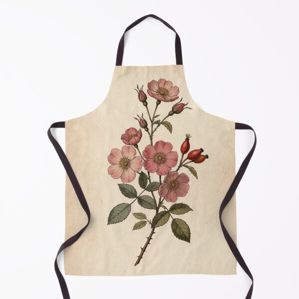 Item preview, Vintage Wild Rose Botanical Illustration – Rosa Canina Antique Floral Art designed and sold by Darlin8888.