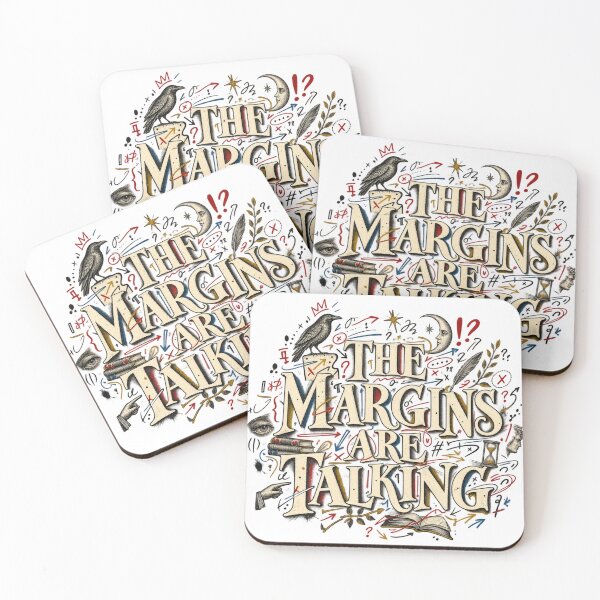 Item preview, The Margins Are Talking – Poetcore Marginalia Writer Art designed and sold by Golden Era Studio.
