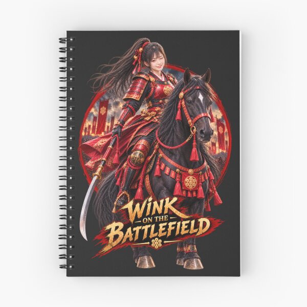 Item preview, Wink on the Battlefield – Crimson Samurai Warrior and Black Warhorse designed and sold by Kurekou Lab.