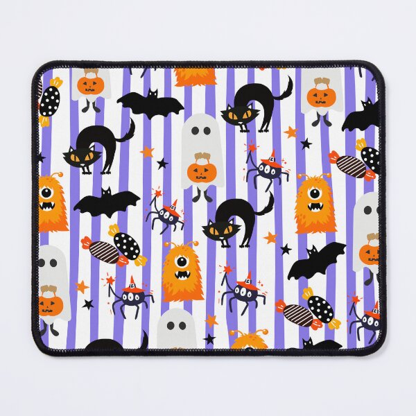 Item preview, Whimsical Halloween Pattern with Ghosts Cats and Monsters designed and sold by chupichapa.