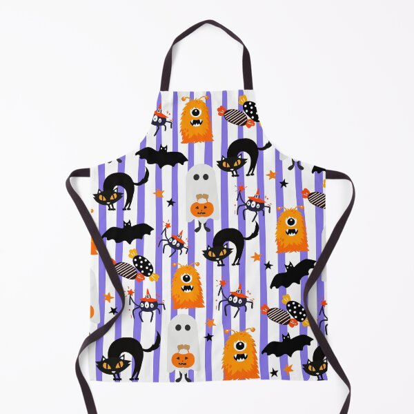 Item preview, Whimsical Halloween Pattern with Ghosts Cats and Monsters designed and sold by chupichapa.