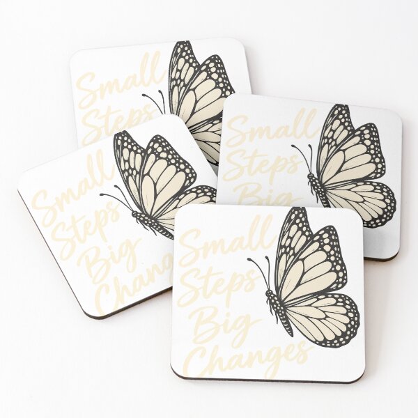 Item preview, Small Steps Big Changes — Butterfly Encouragement designed and sold by MNAThreads.