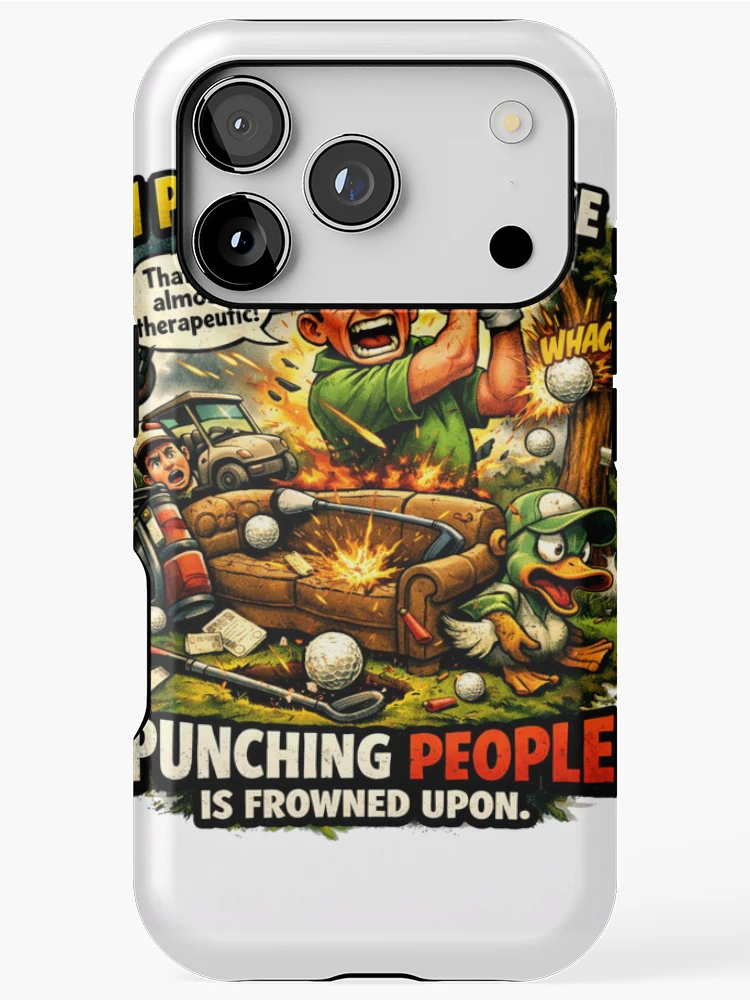 Thumbnail 1 of 4, iPhone Case, Golf Rage Comic Style Design designed and sold by RMBPrintStudio.