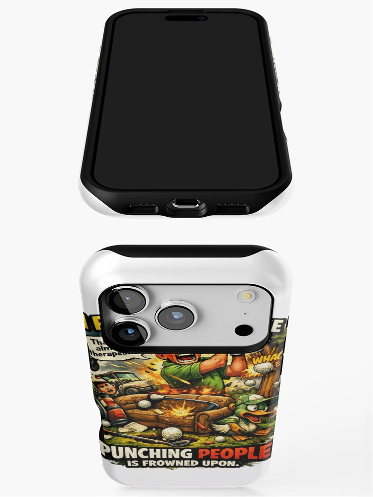 Thumbnail 3 of 4, iPhone Case, Golf Rage Comic Style Design designed and sold by RMBPrintStudio.