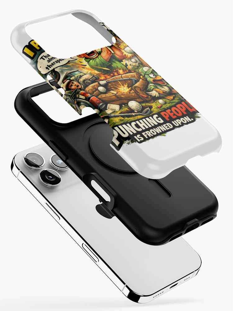 Thumbnail 2 of 4, iPhone Case, Golf Rage Comic Style Design designed and sold by RMBPrintStudio.
