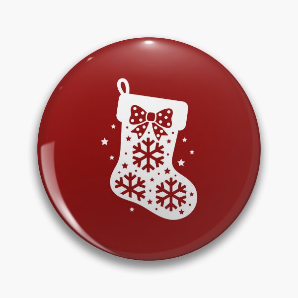 Item preview, Christmas Stocking Silhouette with Snowflakes and Polka Dot Bow designed and sold by Osmose-Studio.