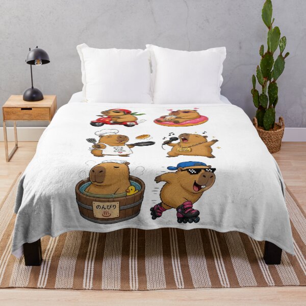 Artikelvorschau, Chibi Kawaii Capybara Cute Illustration entworfen und verkauft von Amazing Design Store.