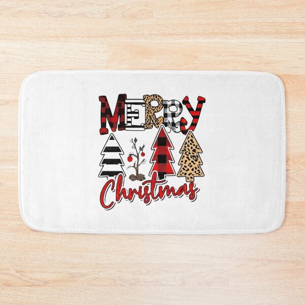 Item preview, Merry Christmas Plaid & Leopard Print Trees Holiday Design designed and sold by by2pals.