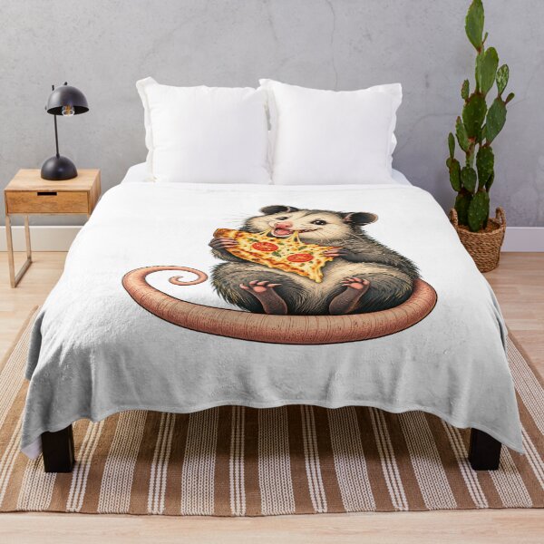 Item preview, Opossum Pizza Night - Cozy Food Lover designed and sold by cybersilverhand.