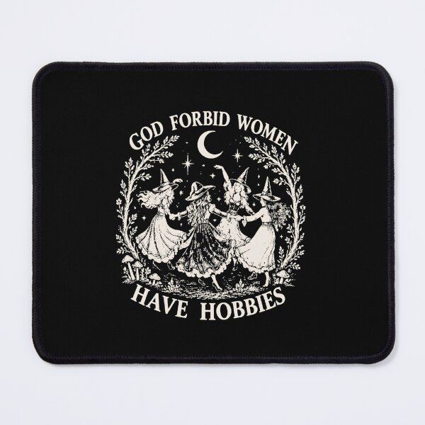 Item preview, God Forbid Women Have Hobbie - Halloween Feminist Witch - Salem Witch 1692 designed and sold by stoltenbergy.