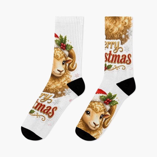 Item preview, Aries Ram Merry Christmas Zodiac Gift designed and sold by Zodiac Celestial Art.