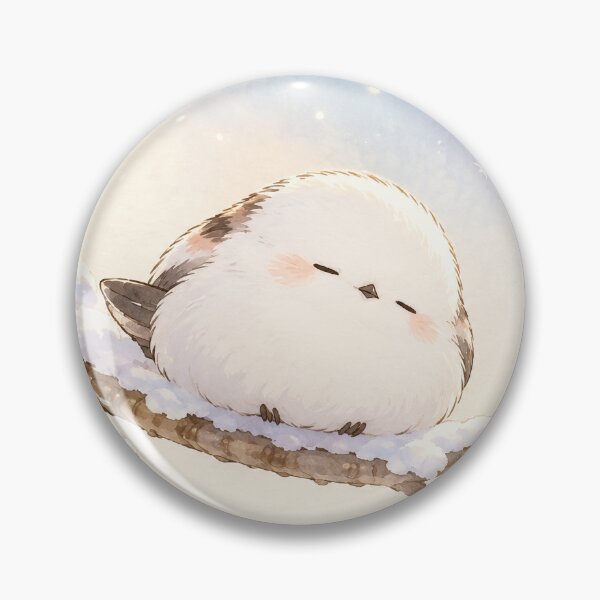 Item preview, Sleeping Shima Enaga Snow Fairy Bird Beneath Pastel Northern Lights designed and sold by AshiraCreations.