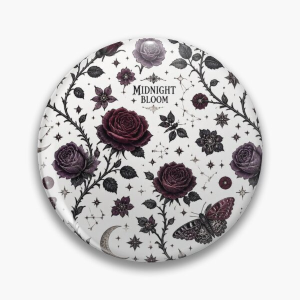 Item preview, Midnight Bloom – Gothic Floral Moon & Stars designed and sold by mo-carnival.