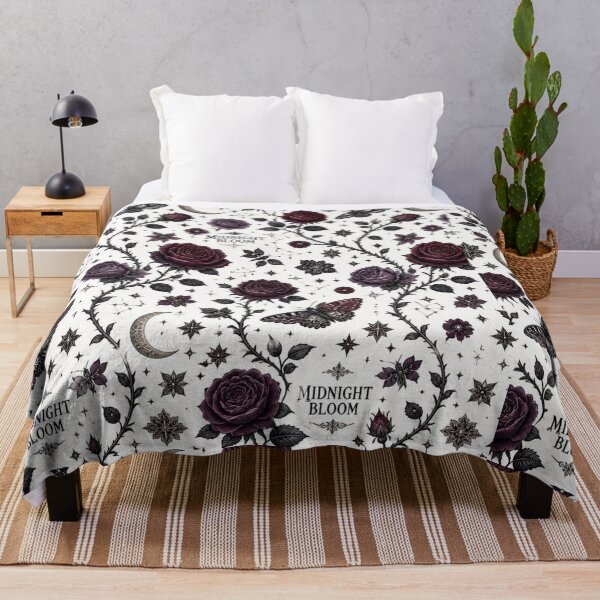 Item preview, Midnight Bloom – Gothic Floral Moon & Stars designed and sold by mo-carnival.