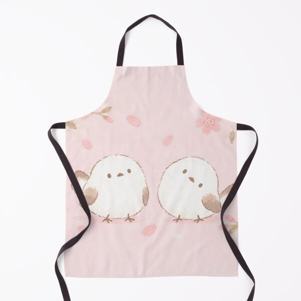 Item preview, Shima Enaga Snow Fairy Bird Pair with Pink Cherry Blossoms designed and sold by AshiraCreations.