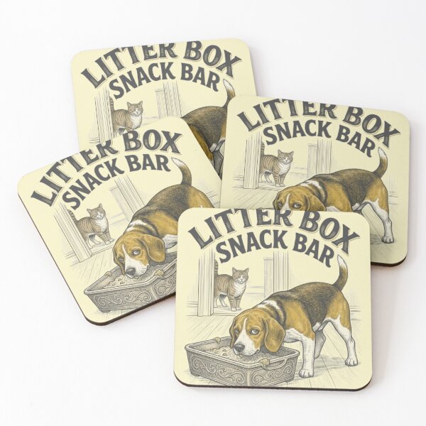 Item preview, Litter Box Snack Bar Funny Gross Dog and Cat Humor Funny Pet Owner Gift designed and sold by FurRealStudioCo.