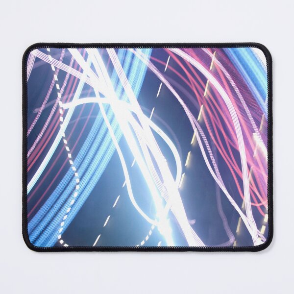 Item preview, White Light Trails Abstract Dark Background designed and sold by Marino4ka.