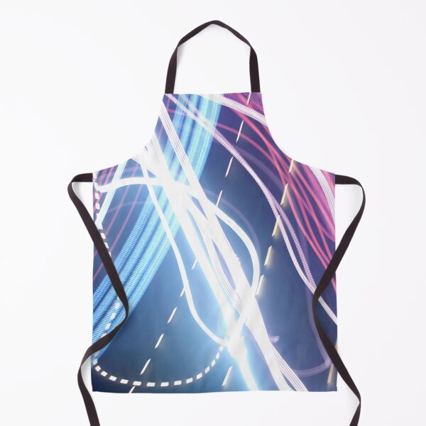 Item preview, White Light Trails Abstract Dark Background designed and sold by Marino4ka.
