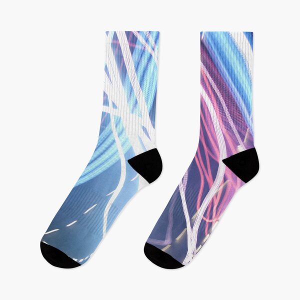 Item preview, White Light Trails Abstract Dark Background designed and sold by Marino4ka.